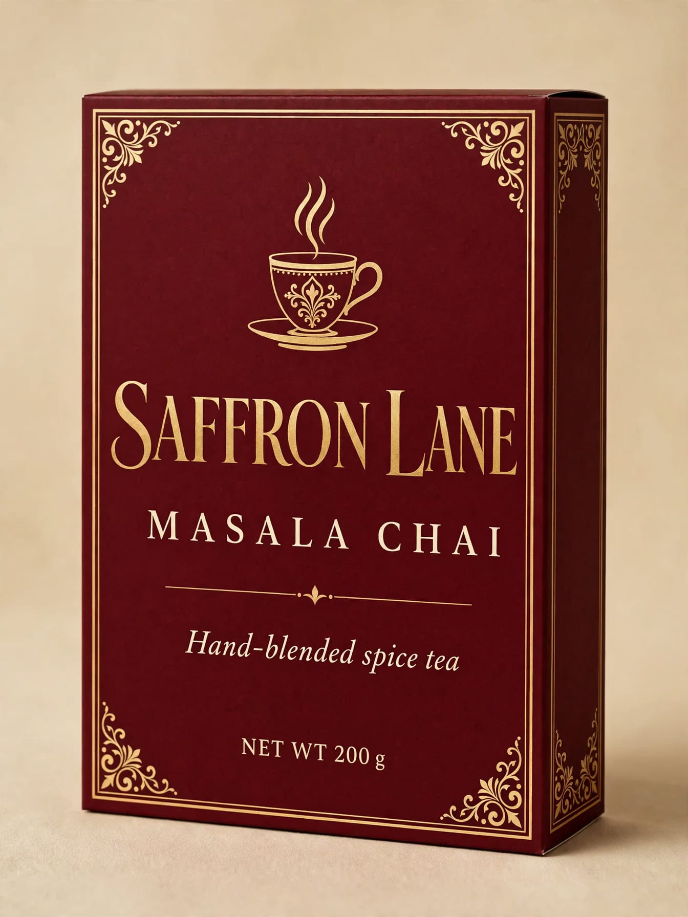 Luxury Chai Tea Packaging Box example 1