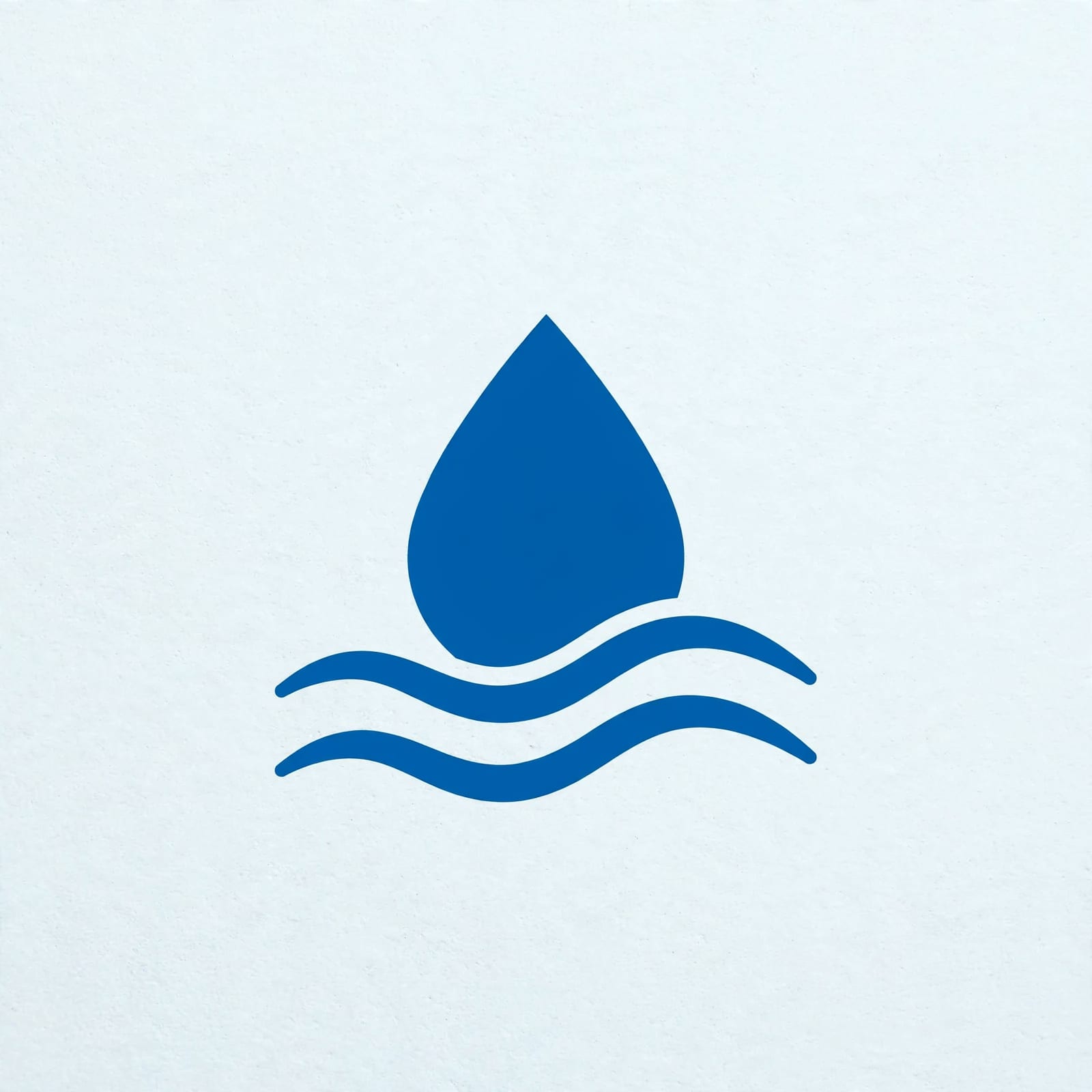 Blue Water Drop and Waves example 2