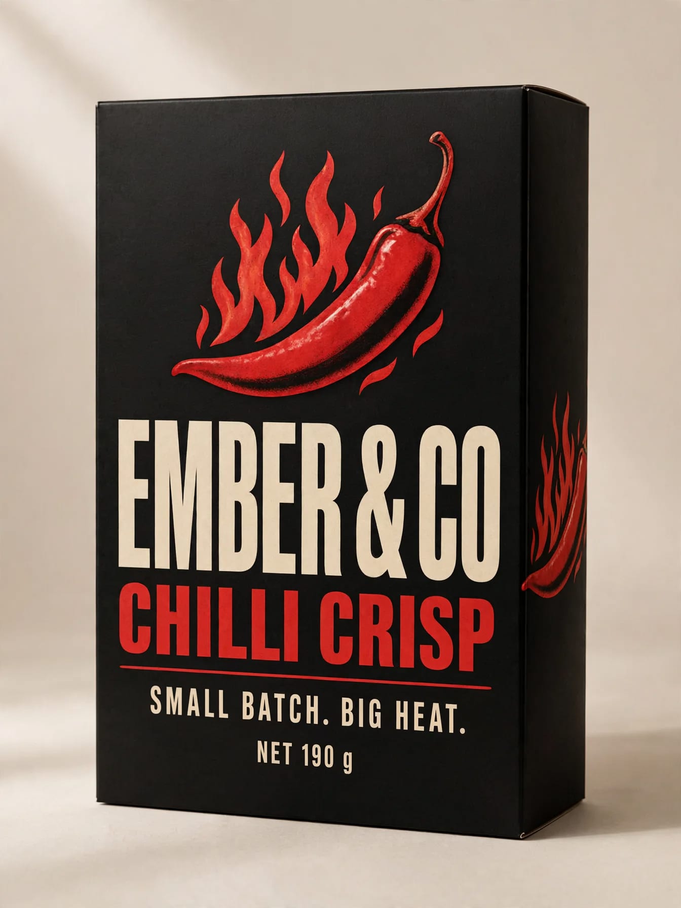 Spicy Chili Crisp Product Box example 2