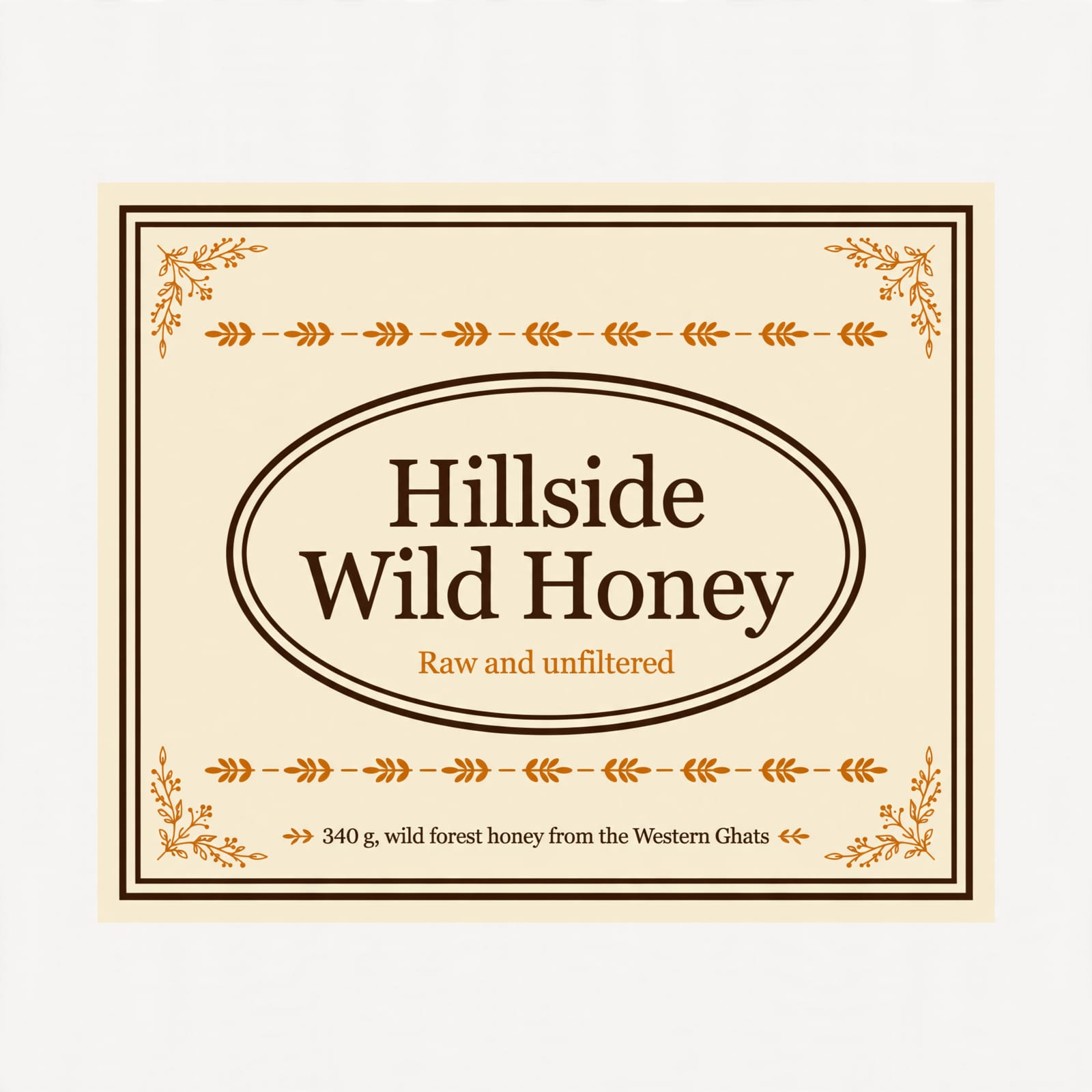 Vintage Honeycomb Product Label Design example 2, output 2