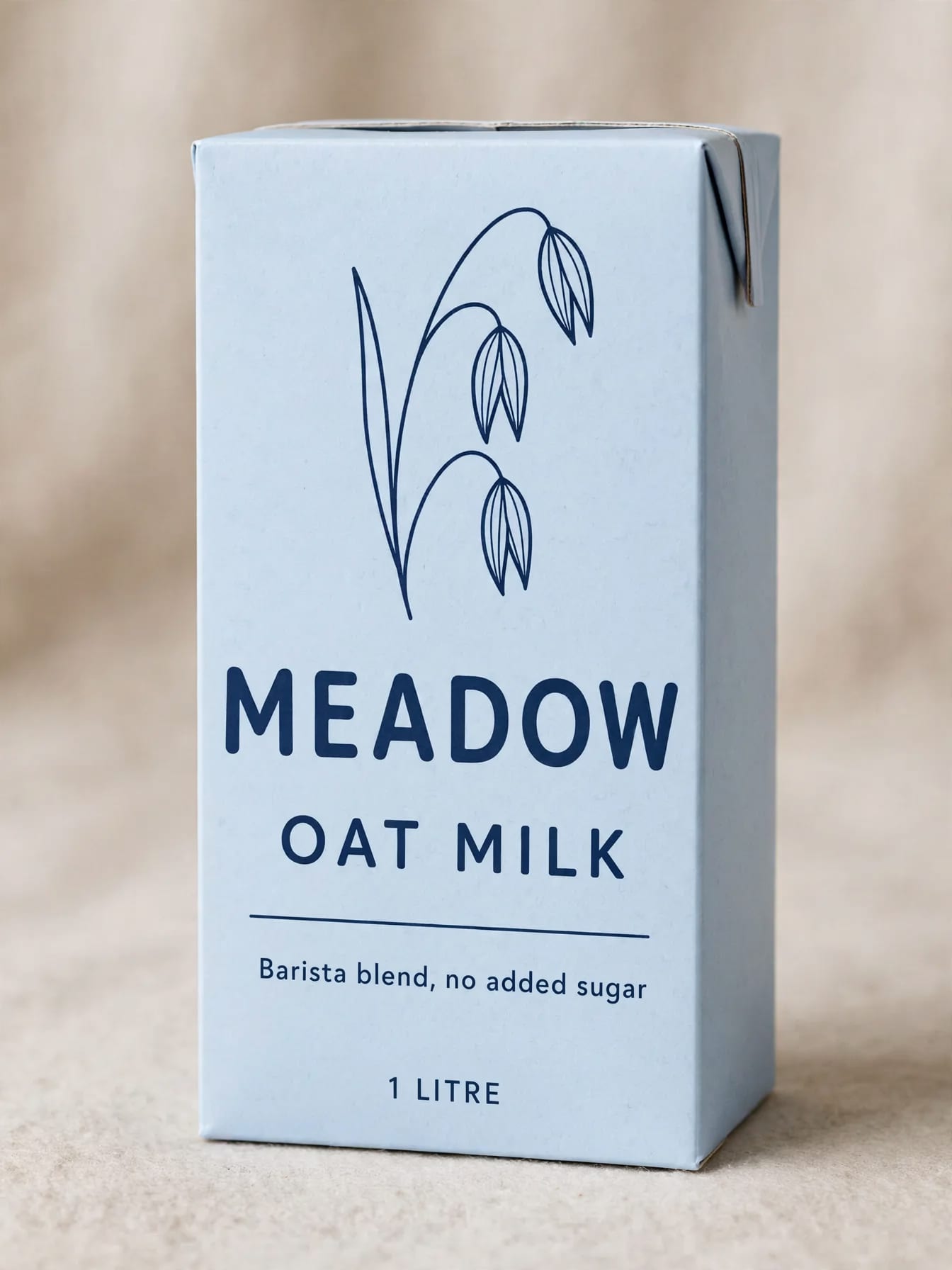 Oat Milk Carton on Textured Surface example 3