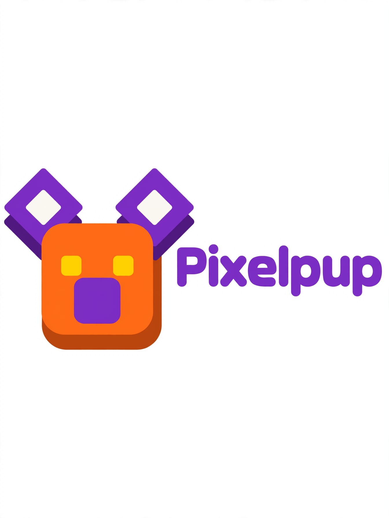 Stylized Geometric Dog Vector Logo example 2