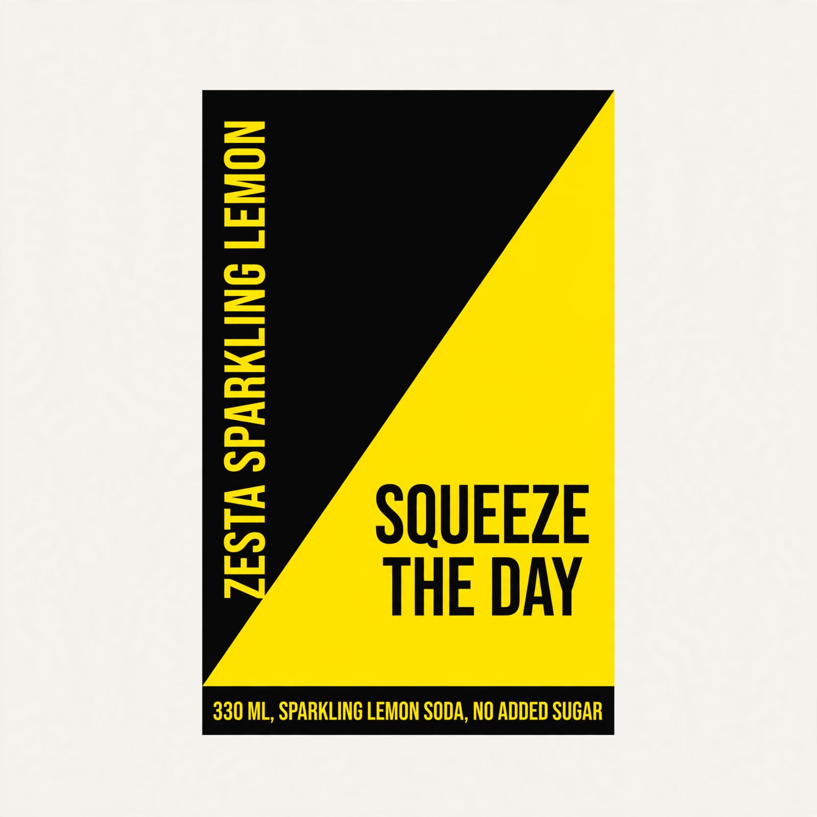 Sparkling Lemon Soda Label Design example 3, output 2