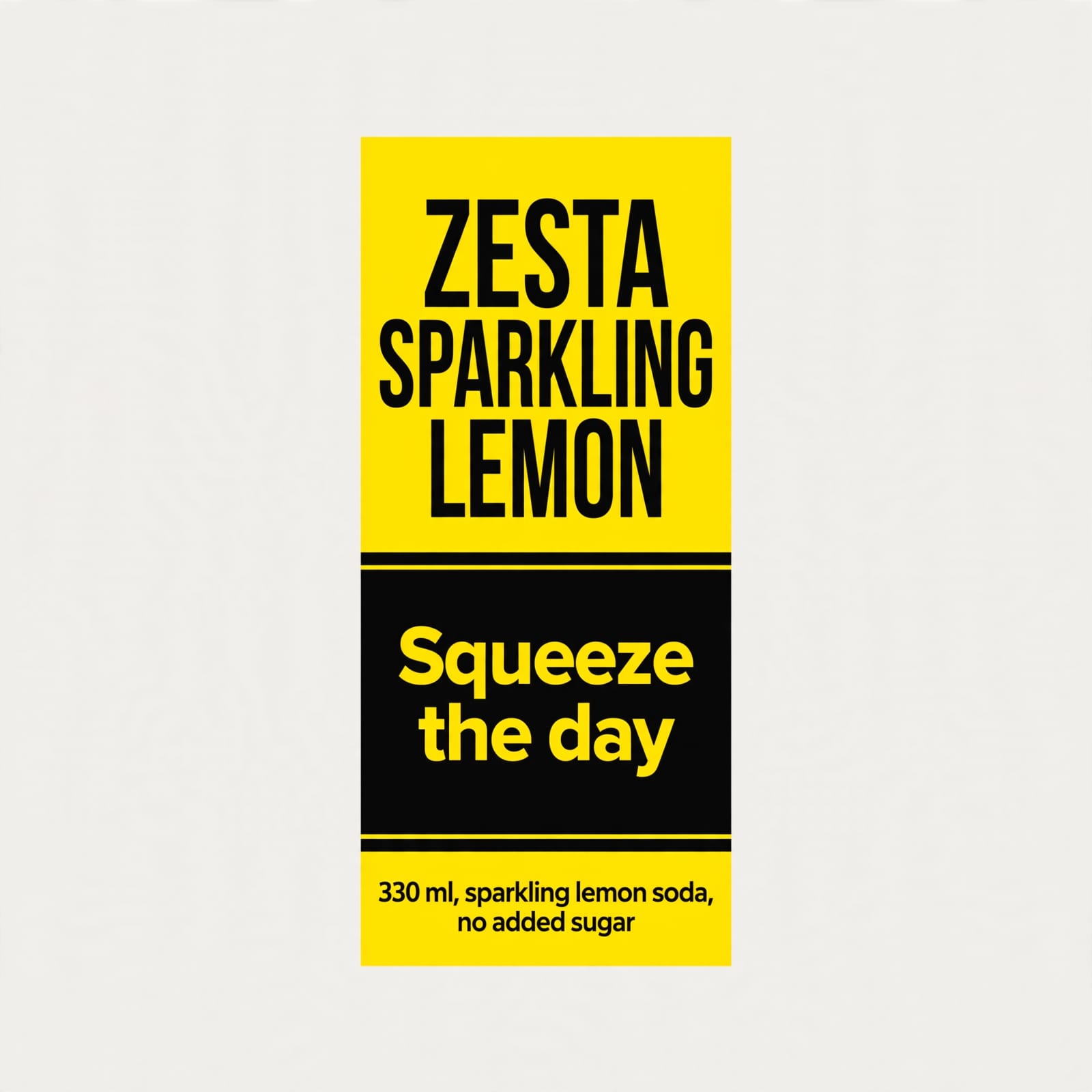 Sparkling Lemon Soda Label Design example 3