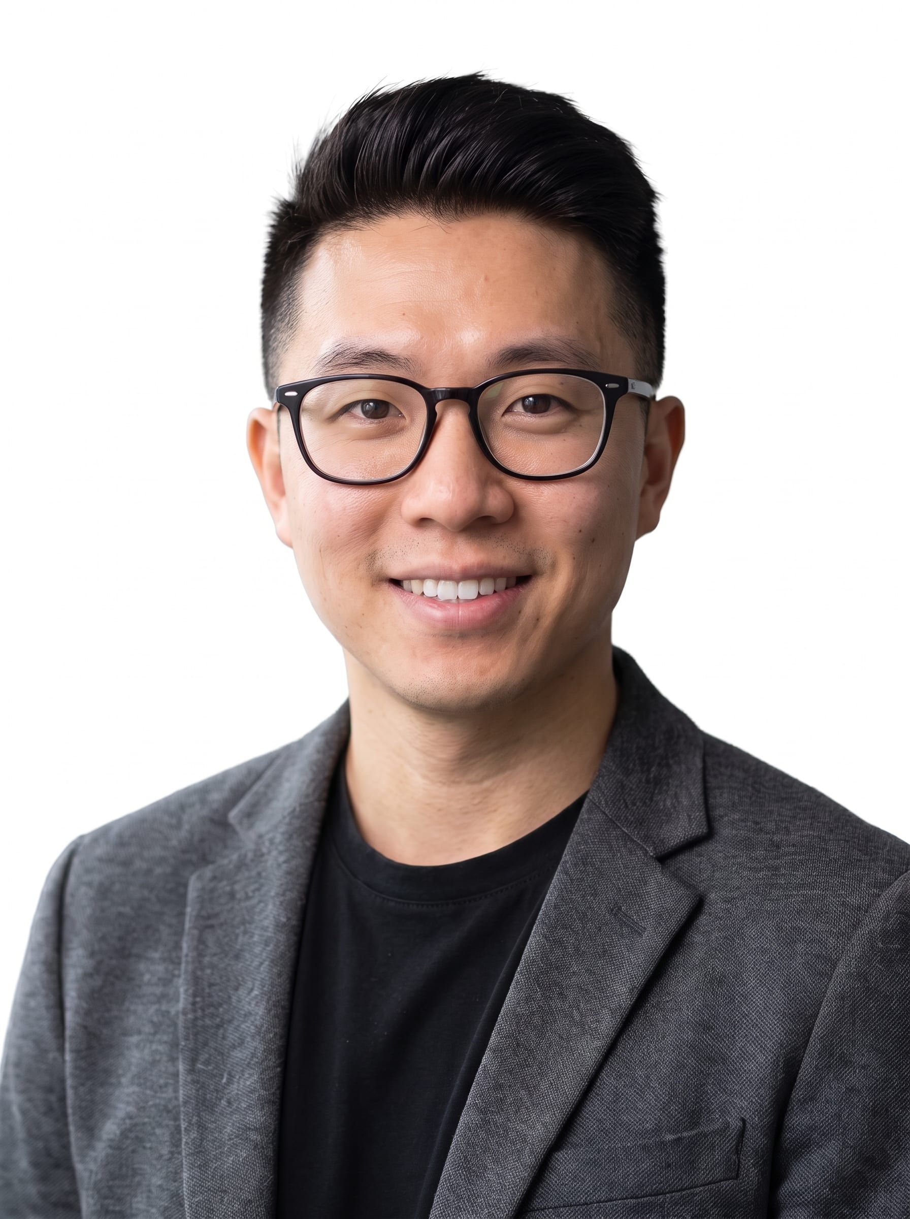 Smiling Professional Man Studio Portrait example 4