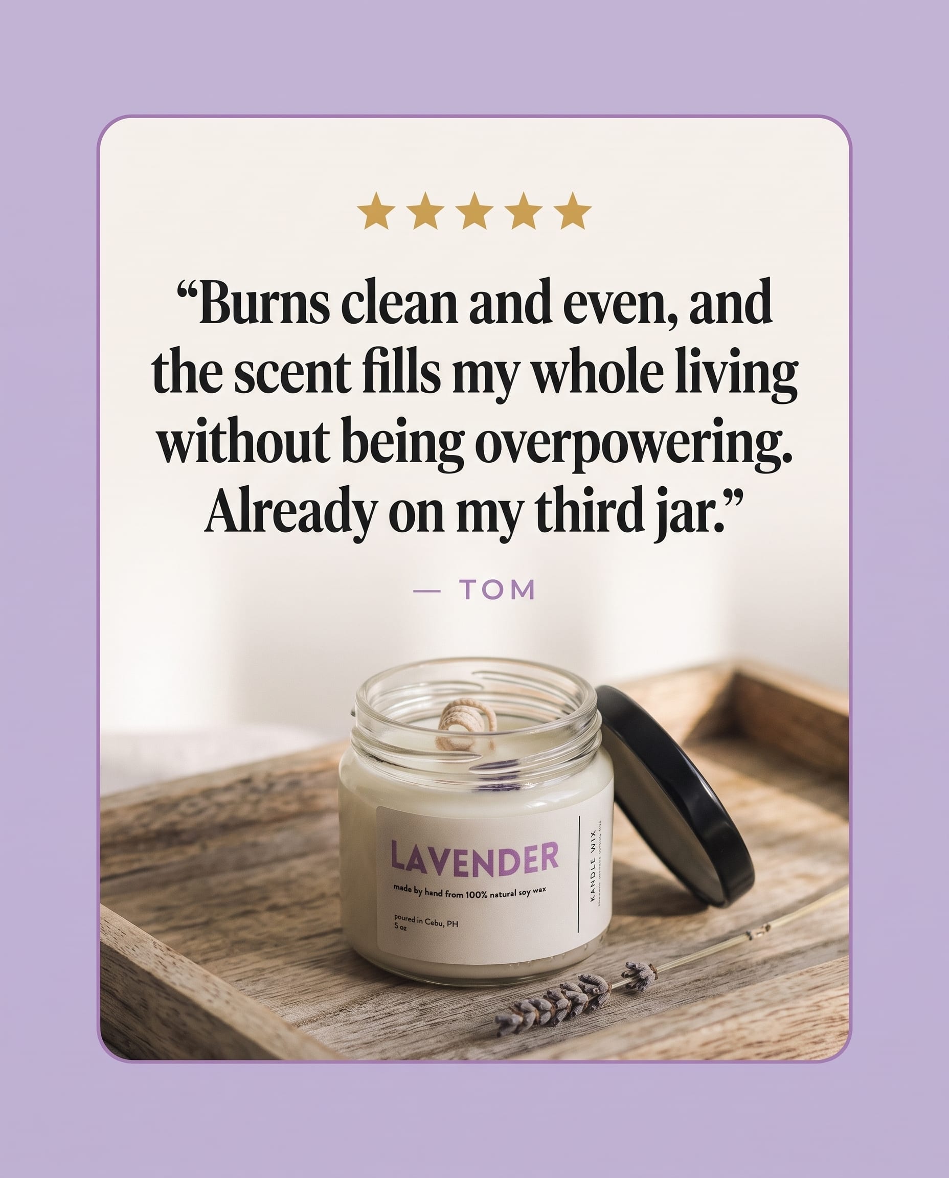 Review Card Creatives example 5