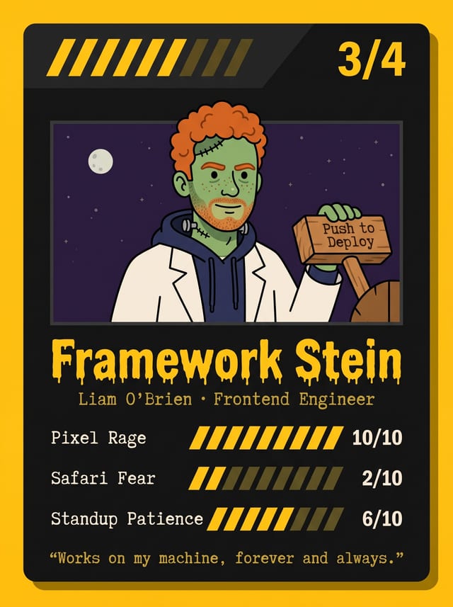 Monster Team Bios example 2, output 2