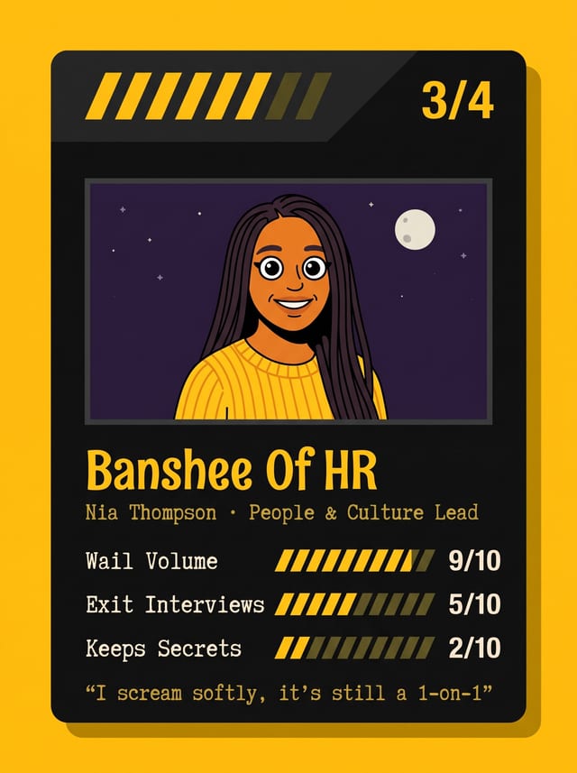 Monster Team Bios example 1, output 2