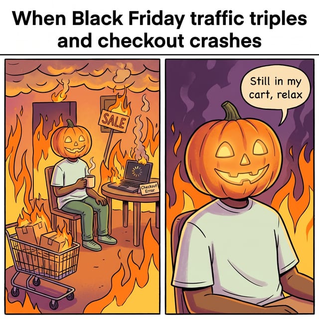 Burning Pumpkin Meme example 3
