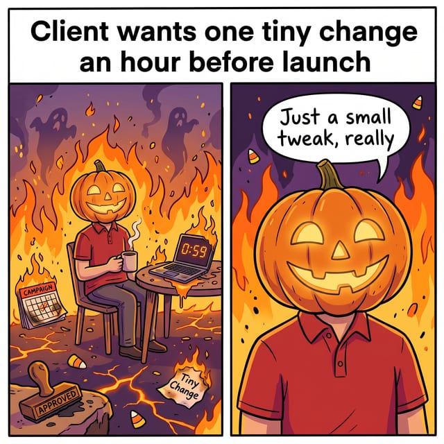 Burning Pumpkin Meme example 2