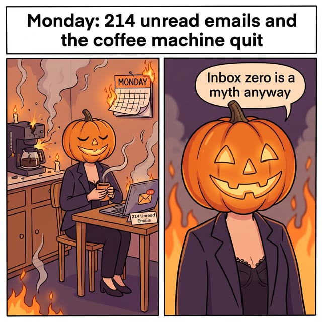 Burning Pumpkin Meme example 1