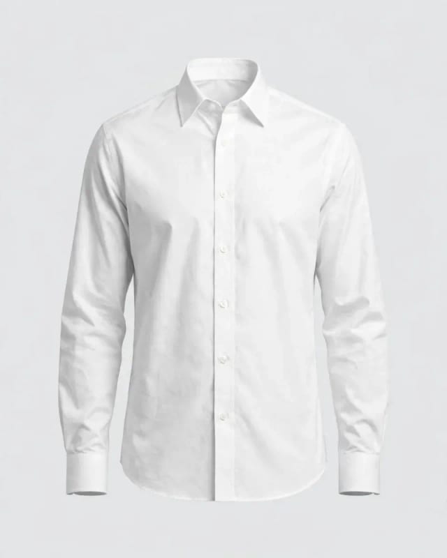 Meta AI illustration: White poplin shirt