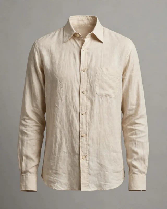 Meta AI illustration: Ecru linen shirt