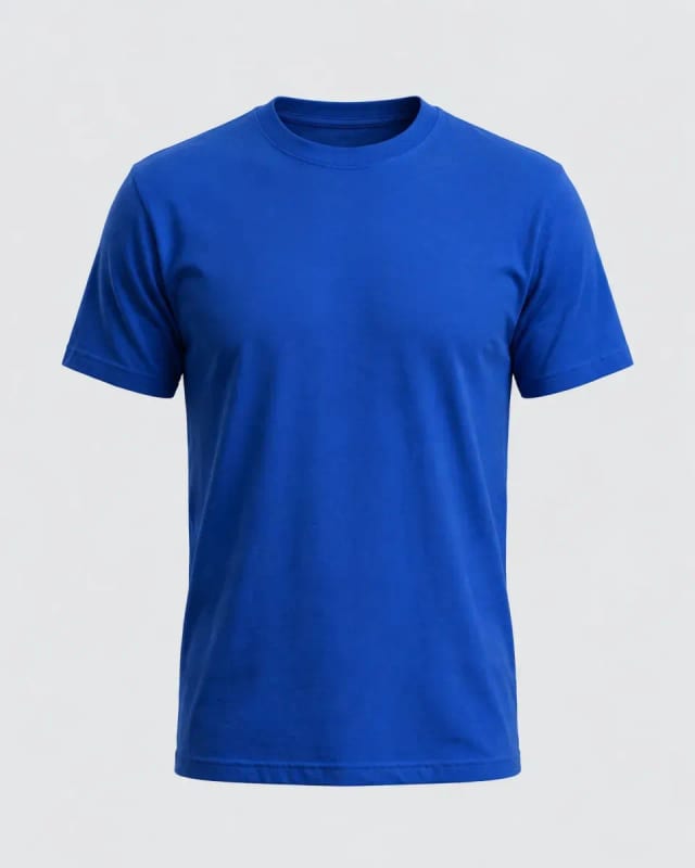 Meta AI illustration: Blue crewneck tee