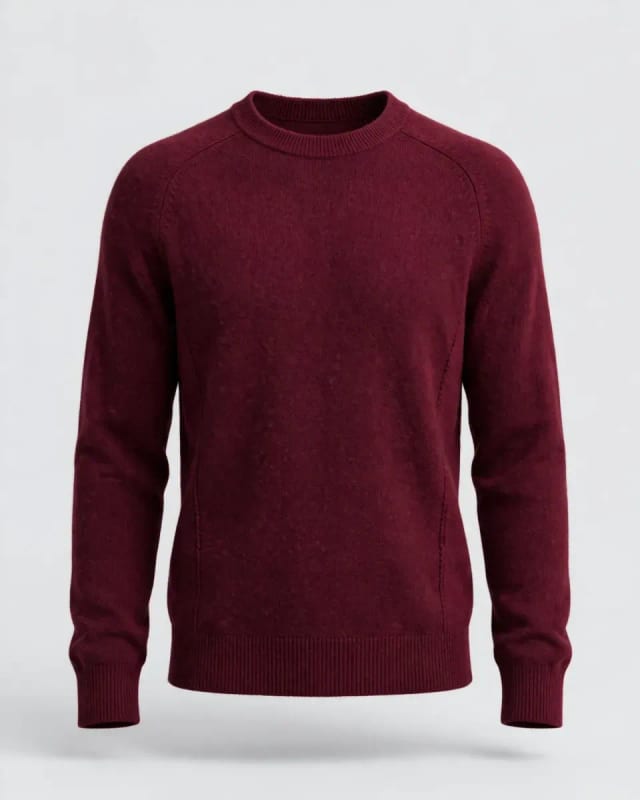Meta AI illustration: Burgundy sweater