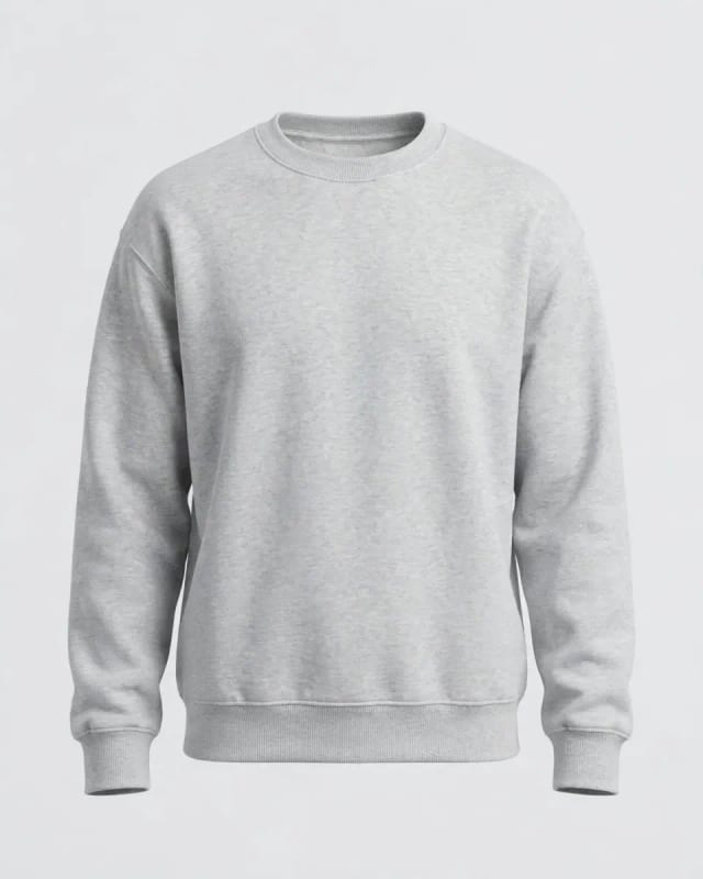 Meta AI illustration: Grey marl sweatshirt