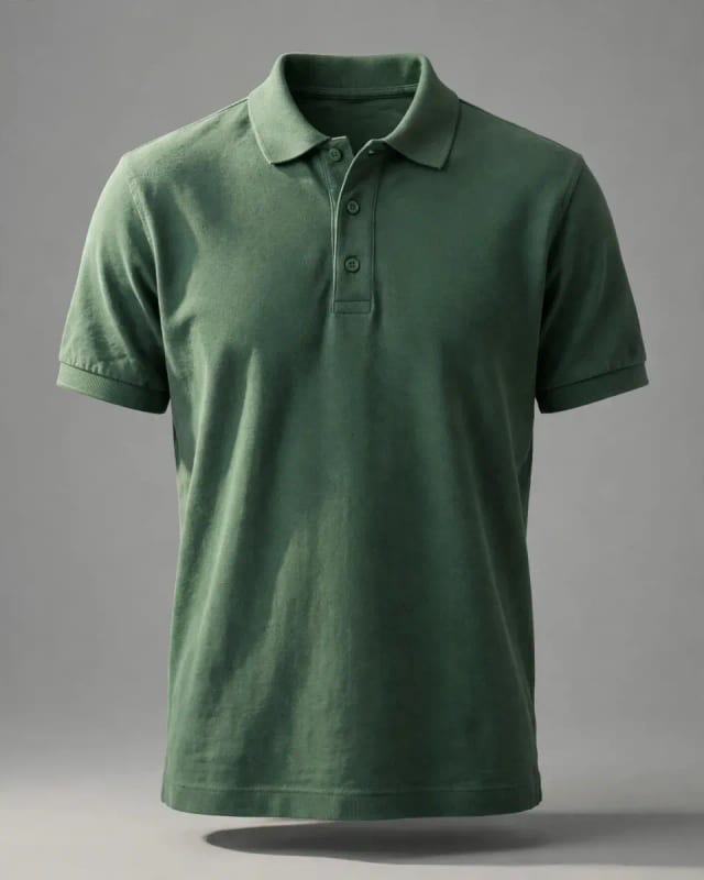 Meta AI illustration: Green polo shirt