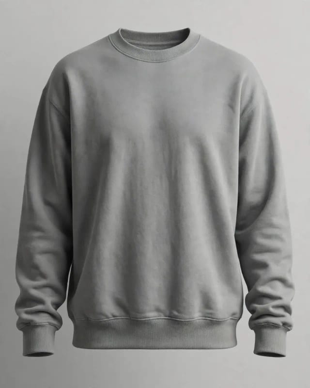 Meta AI illustration: Grey crewneck sweatshirt