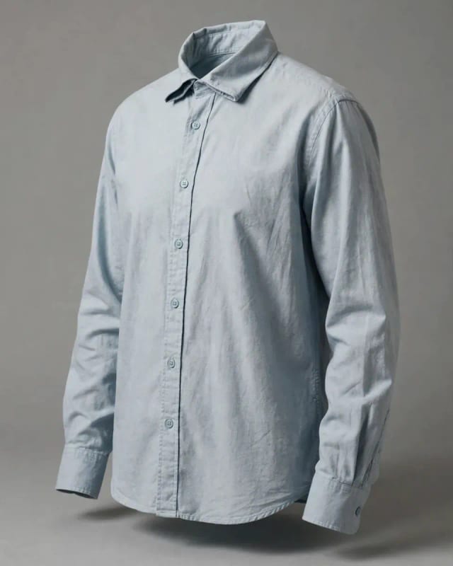 Meta AI illustration: Pale blue-grey shirt