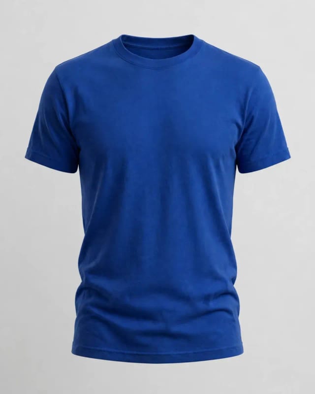 Meta AI illustration: Blue tee on mannequin