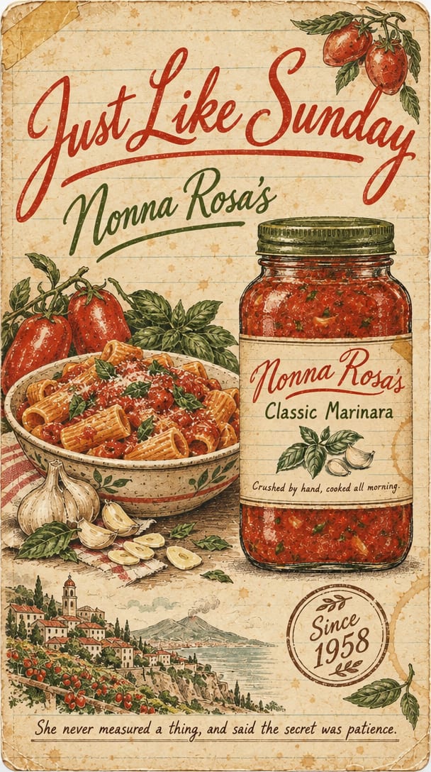 Nonna's Sauce Launch - Poster Ad + Video example 2, output 2
