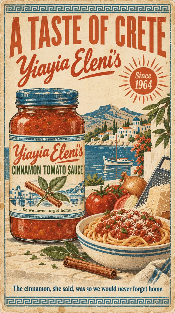 Nonna's Sauce Launch - Poster Ad + Video example 1, output 2