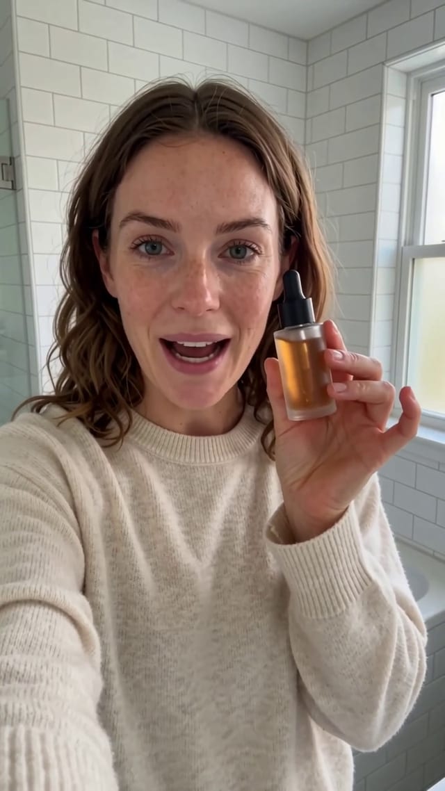 Skincare Serum Review in Bathroom example 3