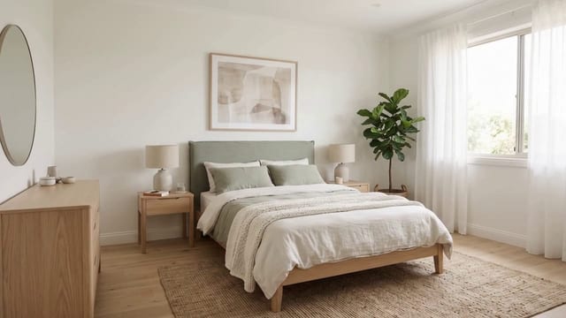 Bright Minimalist Bedroom Interior Tour example 2